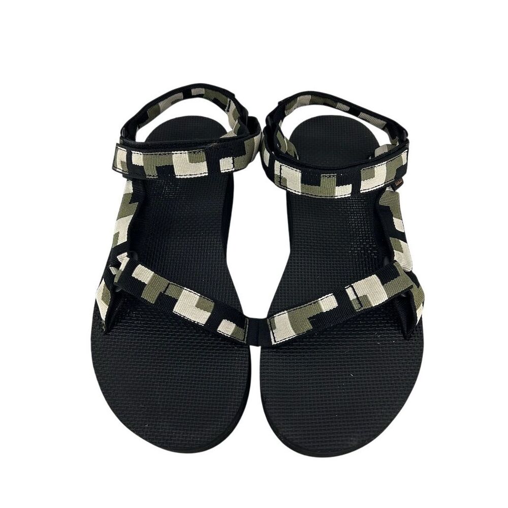 Teva Universal Platform Sandal Woman's Size 12 Black Geometric Casual Summer